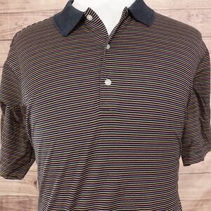 Bobby Jones Polo Shirt Mens XL Striped Golf  Summer Players Performance - B3